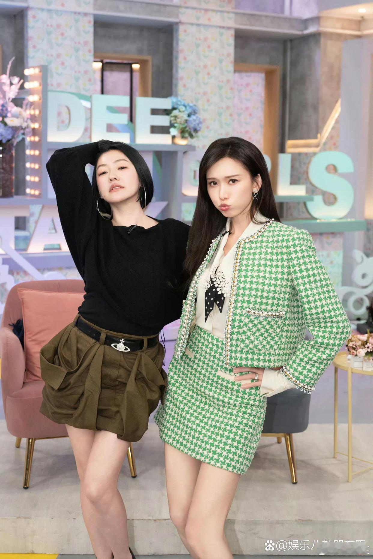 小S和林志玲合照，怪不得她女儿被称为小林志玲