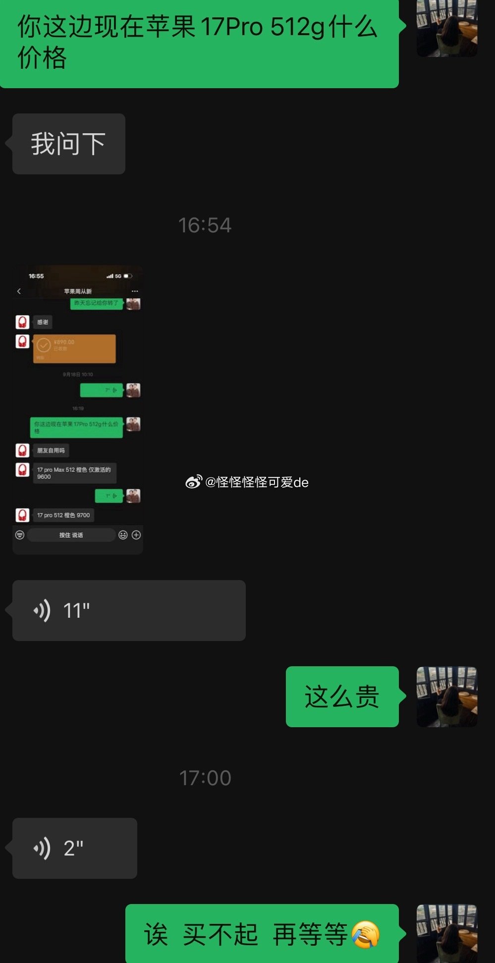一个苹果17pro都要将近一万了还让我买个折叠屏，我连换手机都得要考虑考虑，太tm贵了，现在手机都已