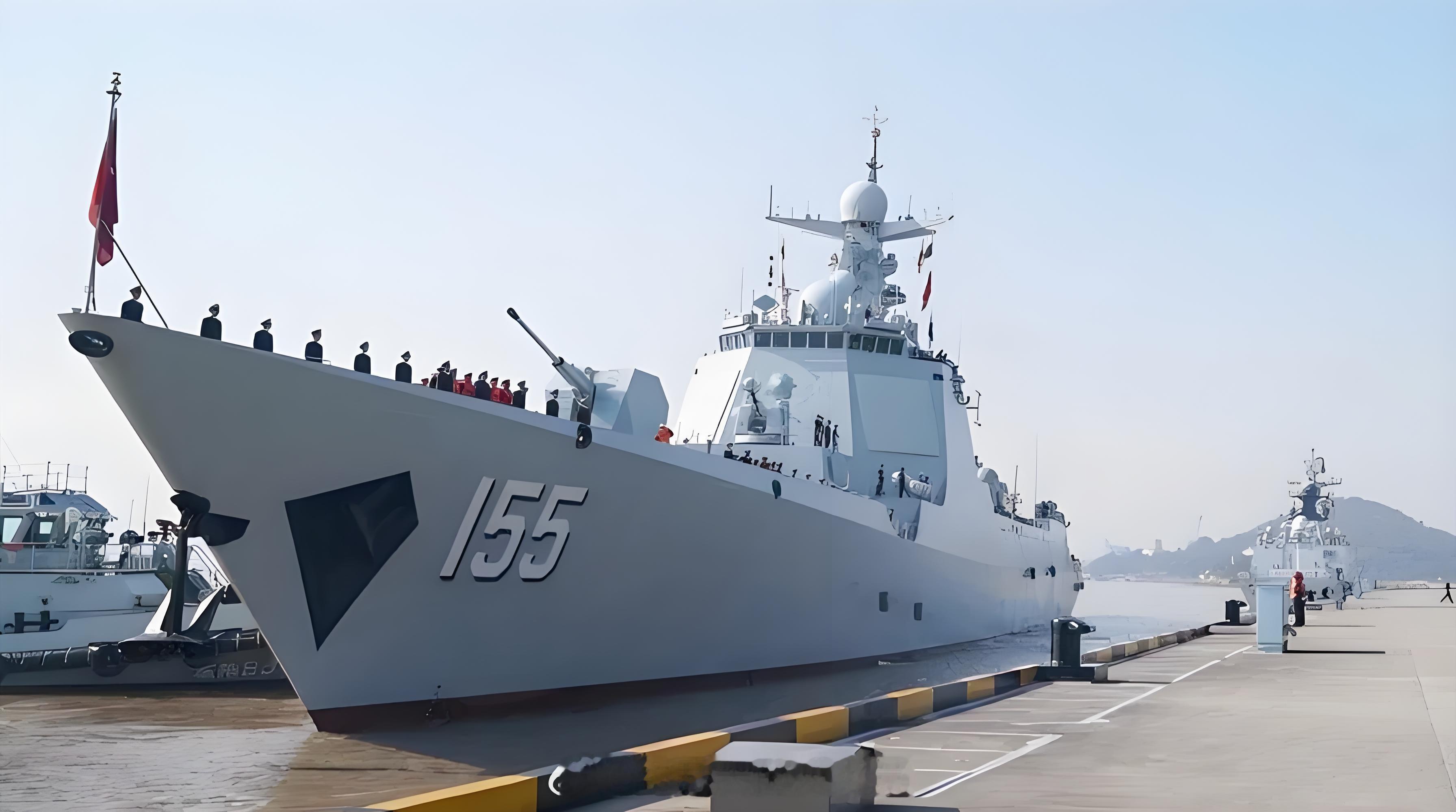 海军驱逐舰的情况是这样的，052D型驱逐舰目前已经服役了三十二艘，还有七艘在舾装