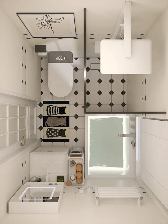 适女化的四分离卫生间懂女生的四分离卫生间真的太值得夸了！干湿分离、功能分区清晰，