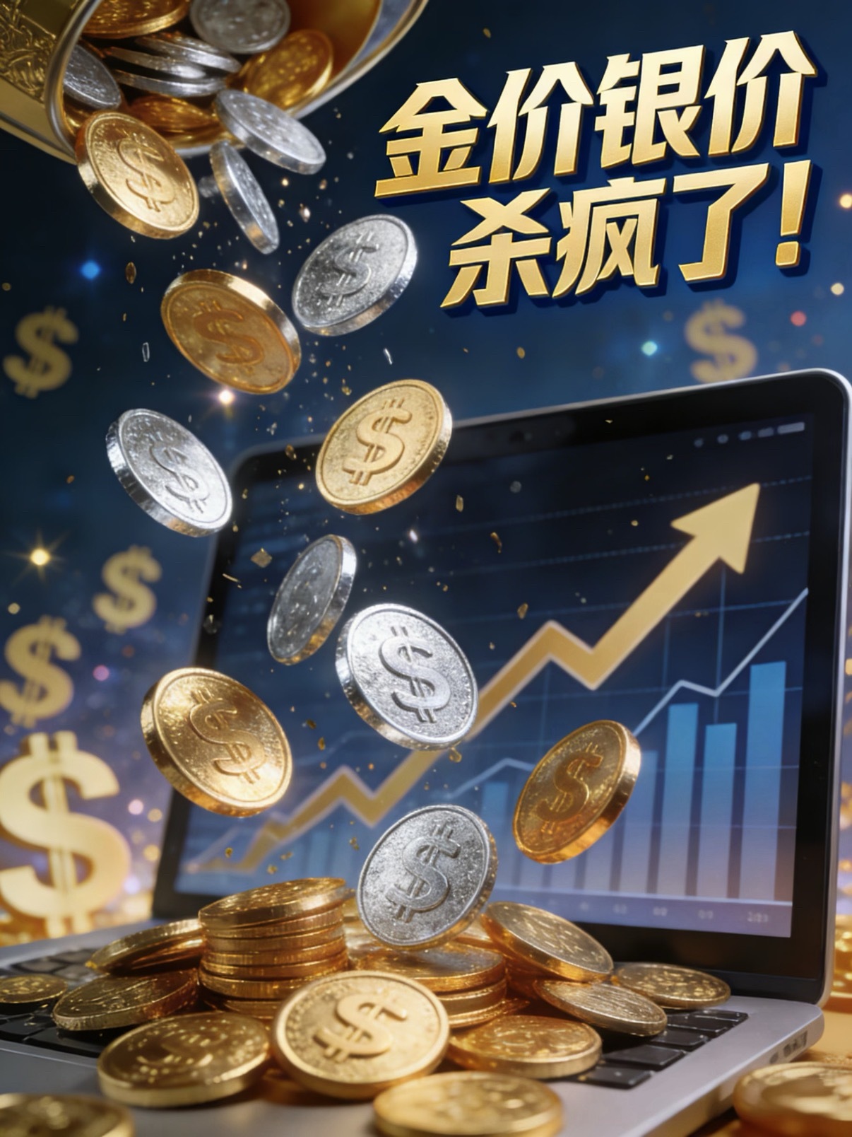 最近国际局势动荡，正是入手黄金白银的好时机。国际金价已经涨疯了，国内金价突破12