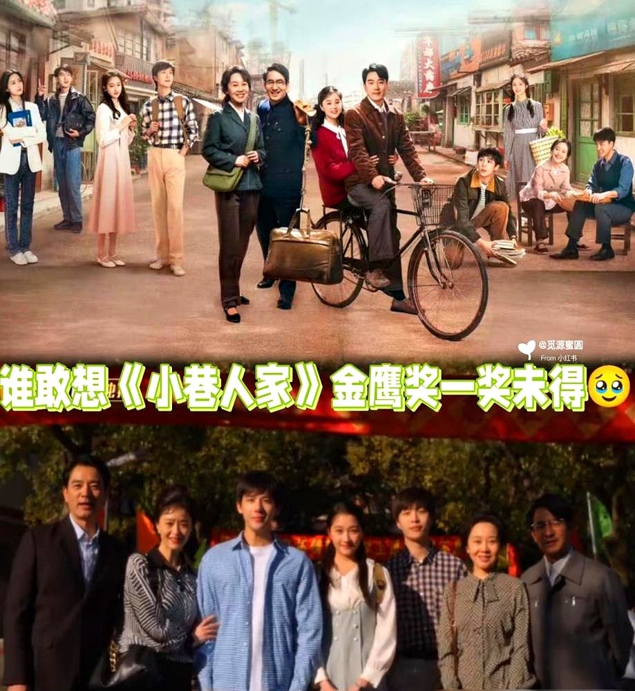 提名三项，连个优秀电视剧的安慰奖都没捞着，金鹰奖把《小巷人家》的观众看懵了。收视不差，闫妮和蒋欣被夸