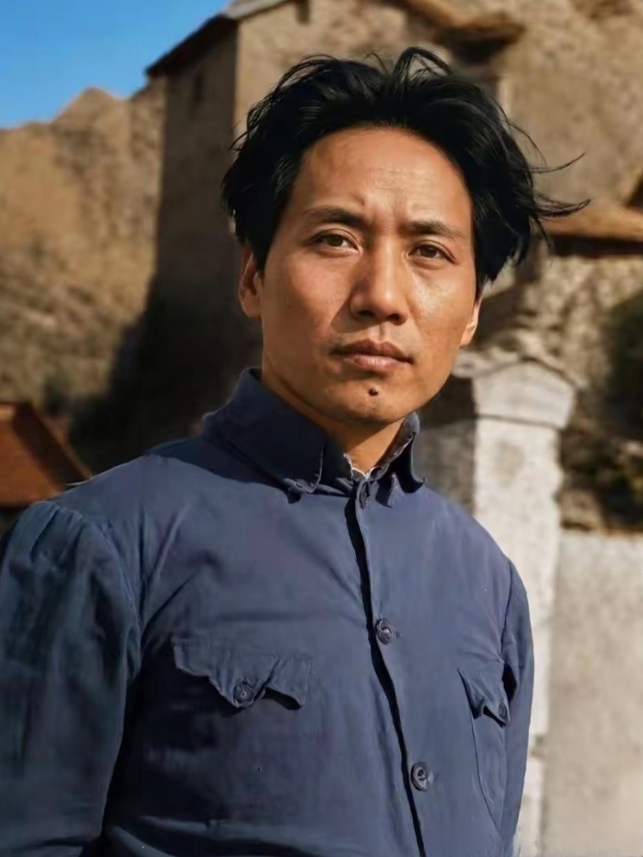 1939年，47岁的毛主席在延安。当时的延安物质匮乏、生活很艰苦，工作人员每日菜