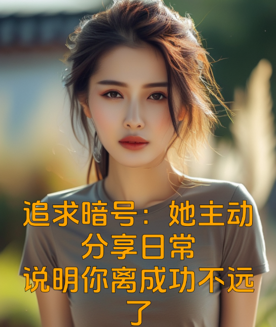 追求暗号：她主动分享日常，说明你离成功不远了