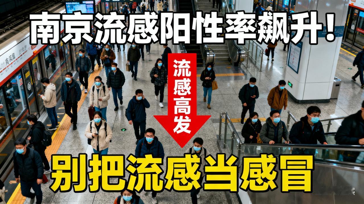 南京流感阳性率飙升！别把流感当感冒南京某小学的教室里，三成学生戴着口罩咳嗽