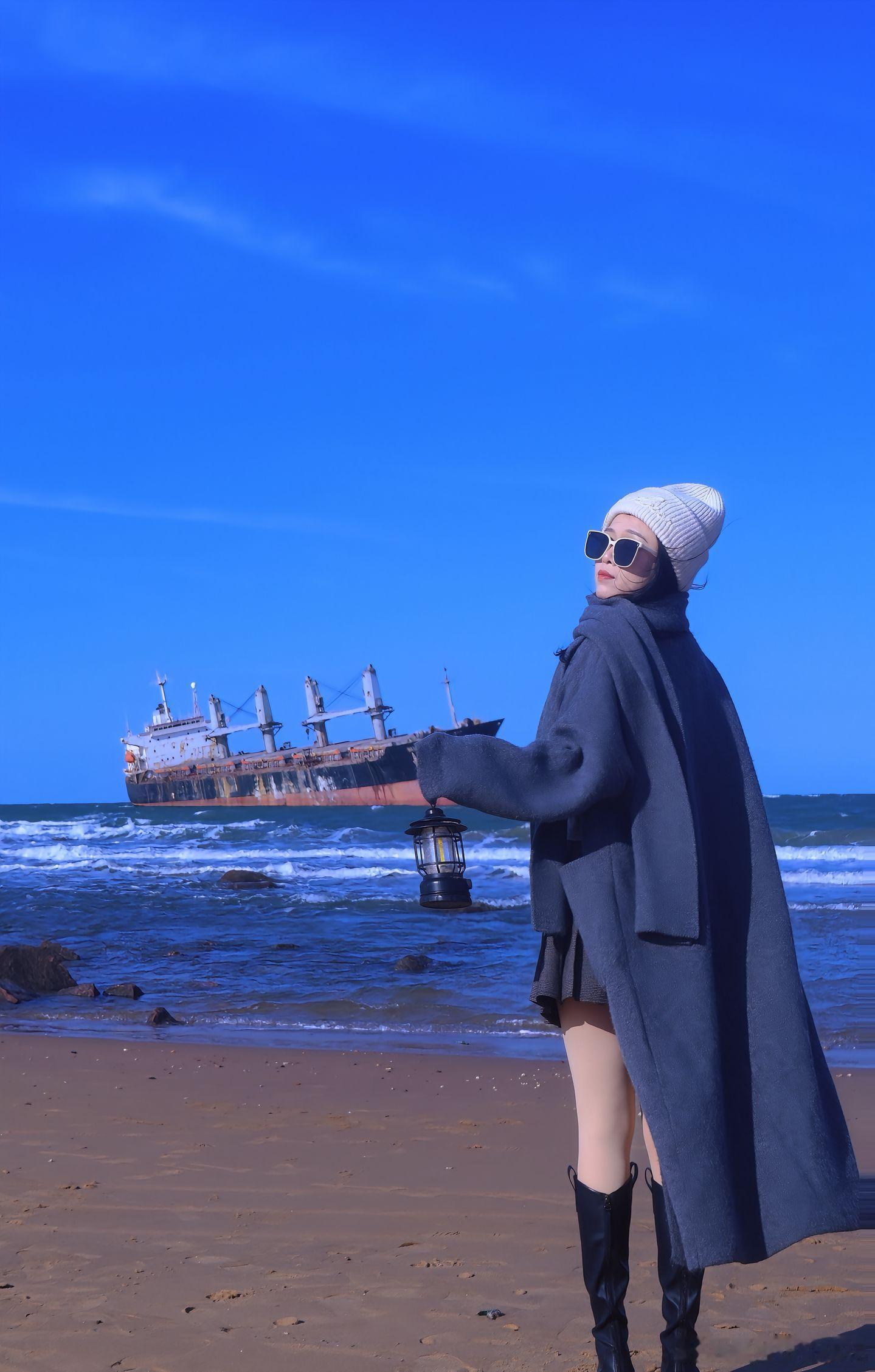 少女写真海边旗袍美女精彩人像​​​