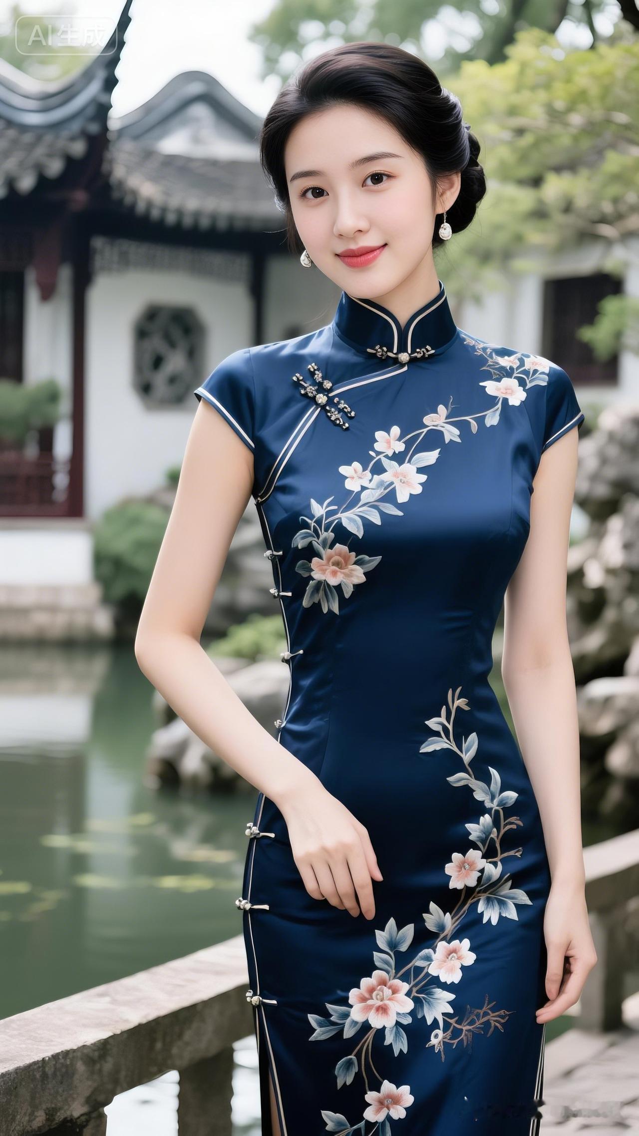 优雅旗袍，韵味江南，梦回古风。