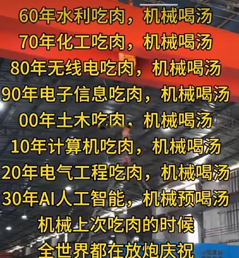 学工科好不好？请看下图。工科之王虽然一直在变，但工科真皇仅此一位，作为所有学科之