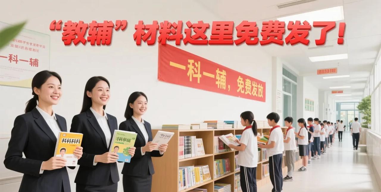 “教辅”材料这里免费发了！近日，网络媒体热议，深圳不让订教辅材料了？这里不是不