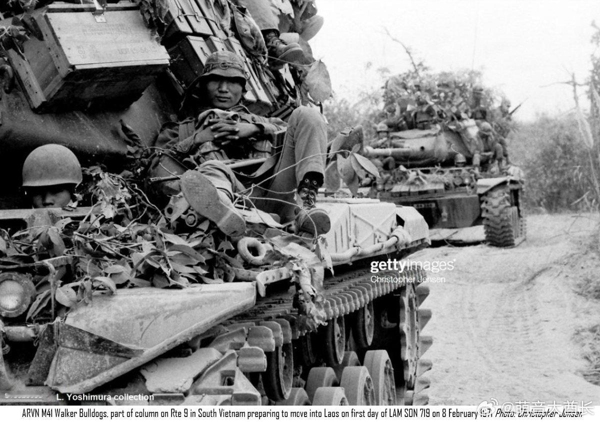 南越军队（越南共和国军）的M41华克猛犬轻型坦克，是1971年2月8日