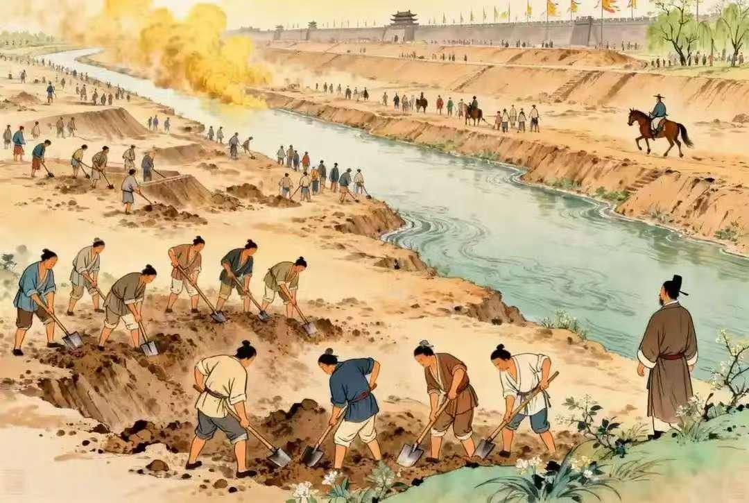隋朝修运河死了百万人，真为了看扬州琼花？不，是硬要打通南北命脉。那时候江南产