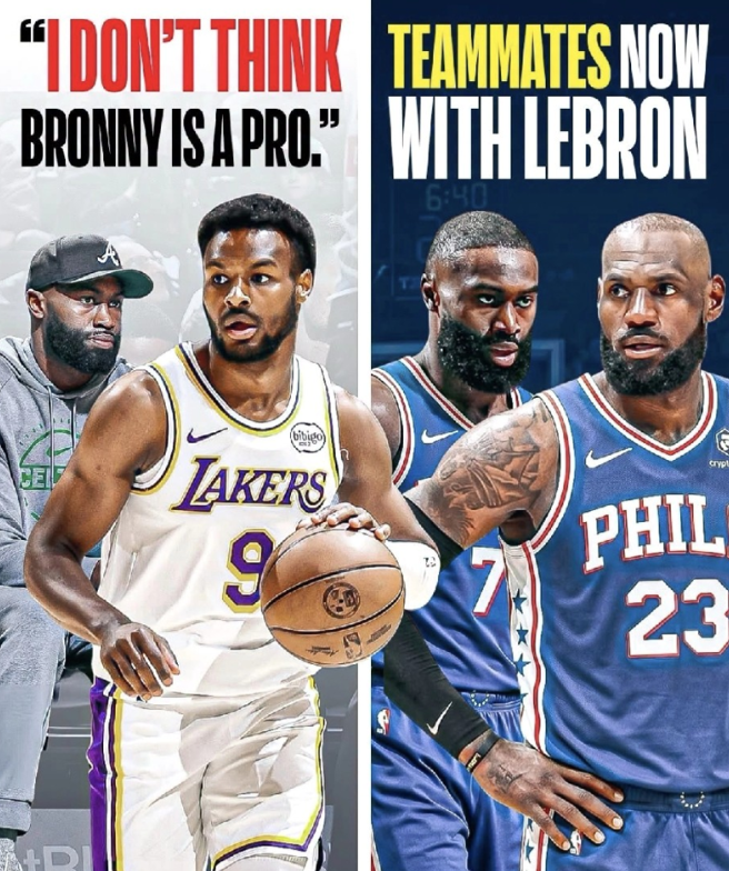 杰伦·布朗这回旋镖，扎得太狠了。两年前，他公开嘲讽布朗尼：他能打NBA，全靠他