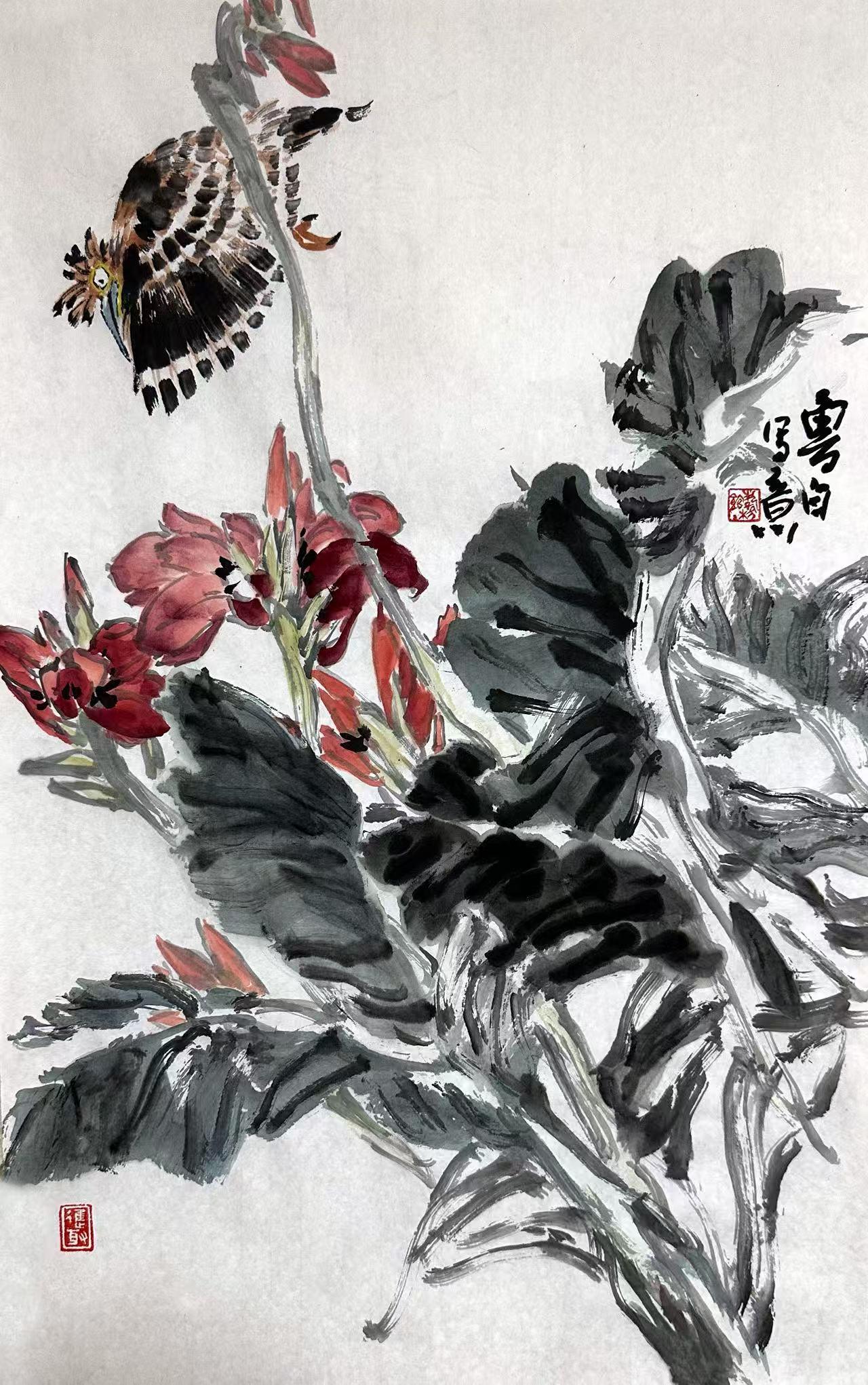 徐鲁白写意花鸟画中国画写意花鸟画欣赏