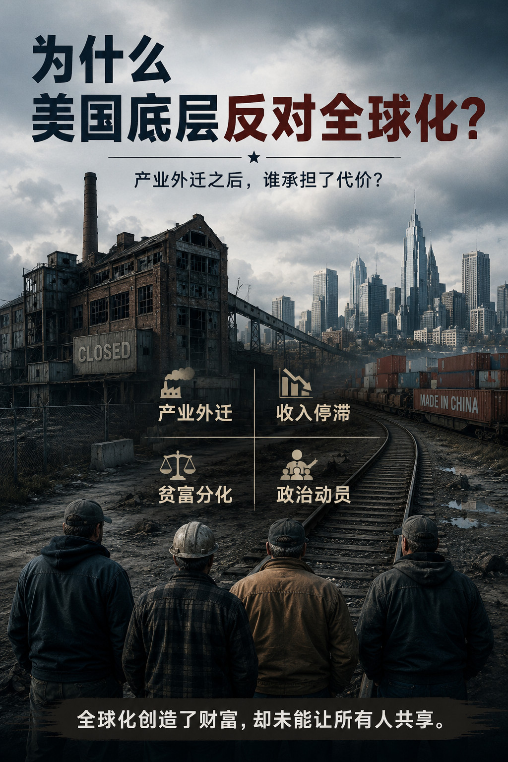 为什么美国底层民众反对全球化？Claude对此解答：美国底层民众反对全球化,不是