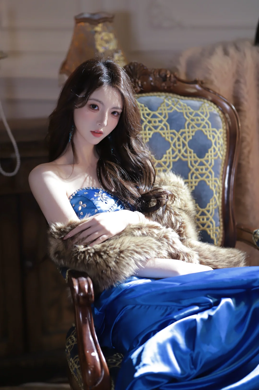 古早千金风真的美晕我了！蓝色清冷感拉满