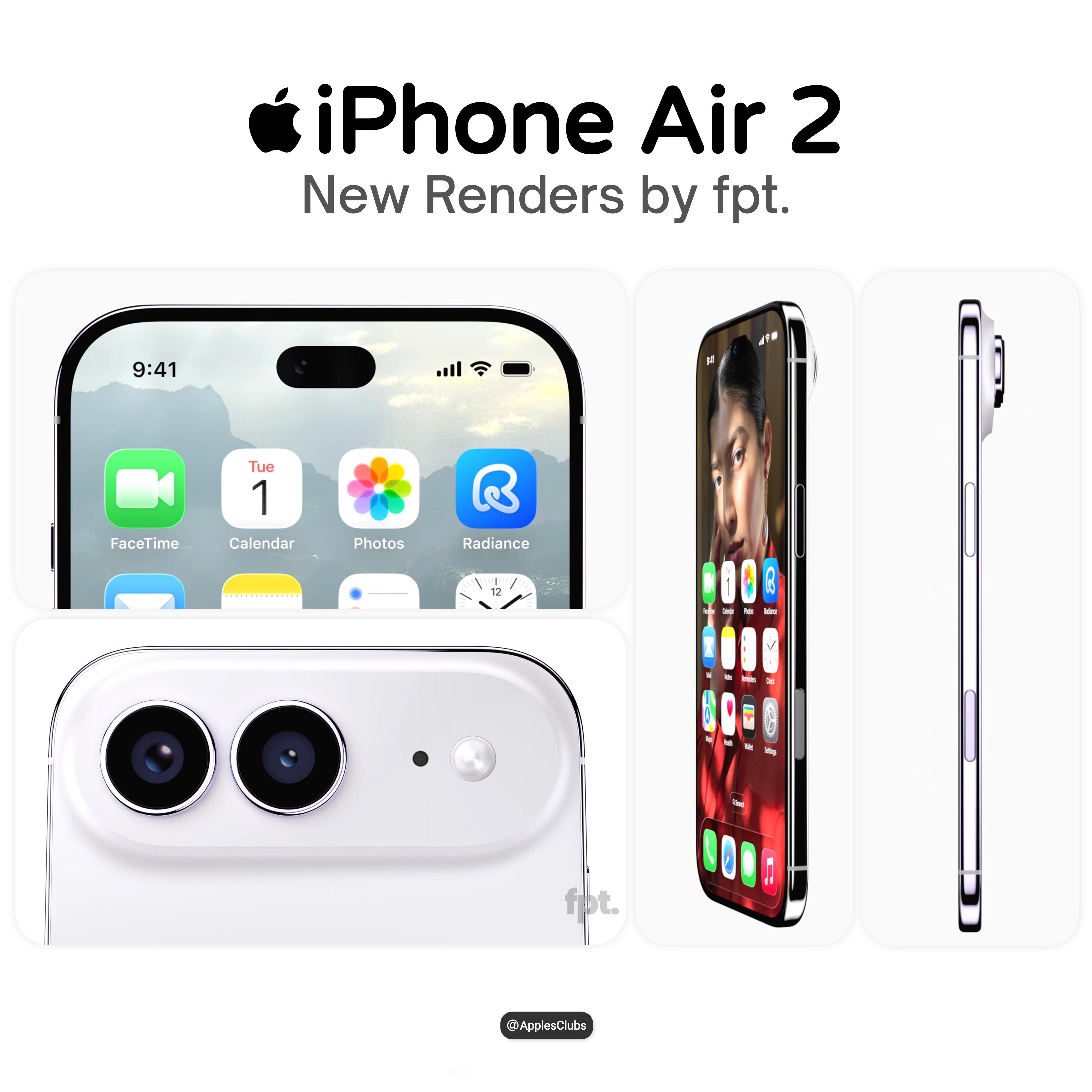 iPhoneAir2销量给点力吧，我还想看到第三代Air呢。目前的爆料