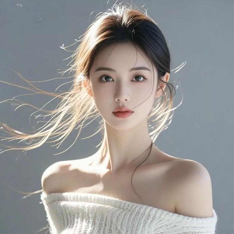 温柔如风，光影中的少女温柔美少女秋日少女照温柔少女温柔感美女气质少女感