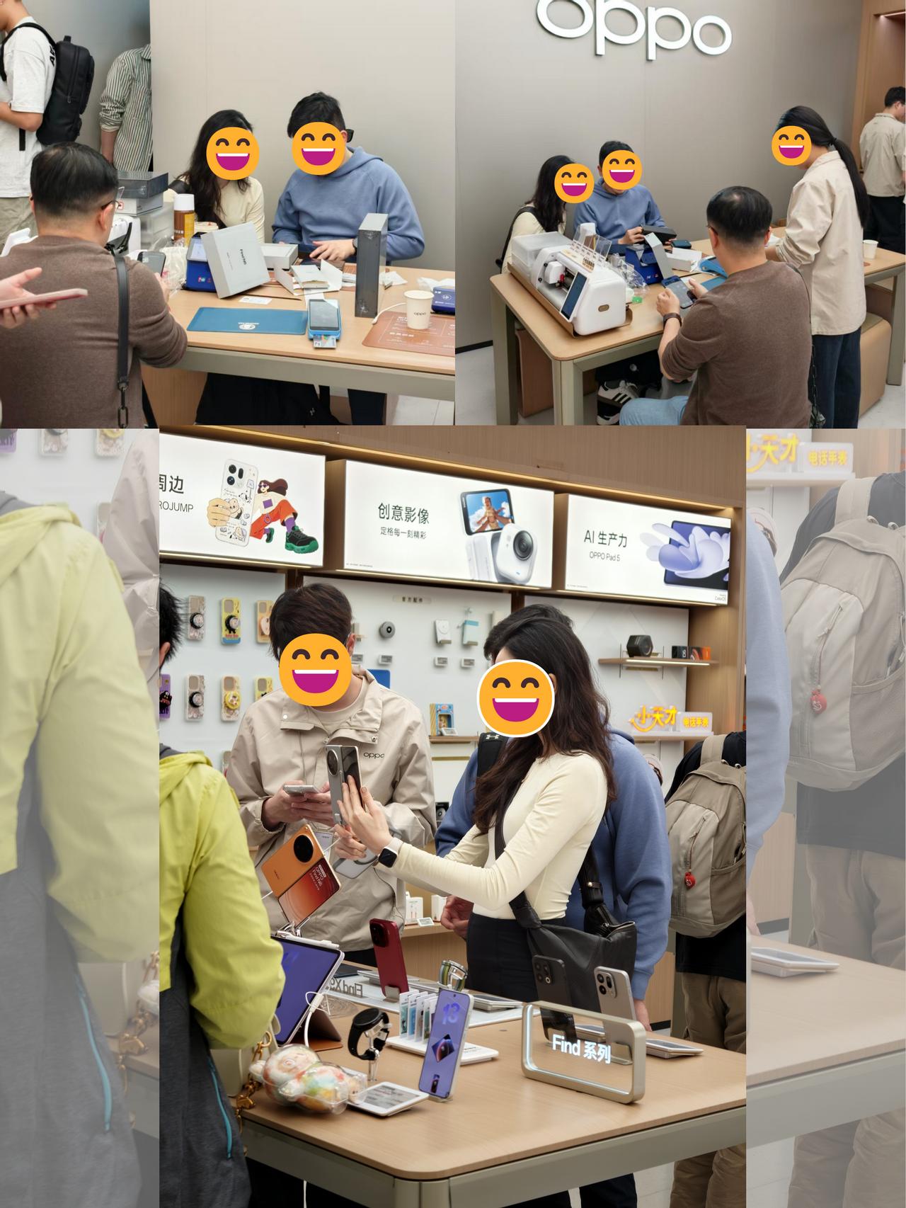 香港人都来深圳抢OPPO折叠屏了？！周末去福田COCOPark逛街，路过O