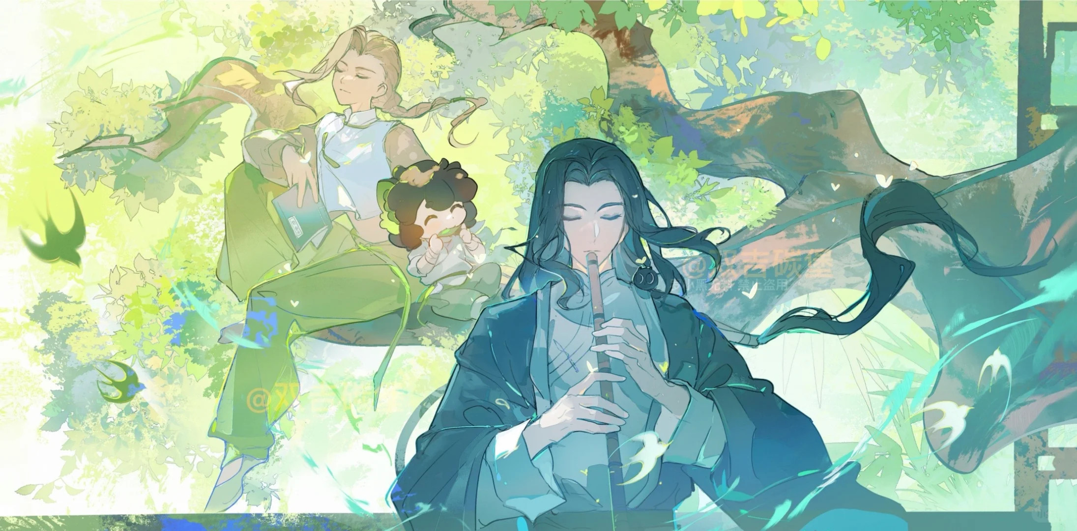 动漫罗小黑战记次元整活好有意思罗小黑治愈系横屏壁纸。​​​