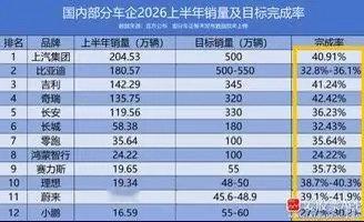 看了下上半年汽车国内的销量，多数车企仅完成30%-42%目标！下半年压力非常大啊