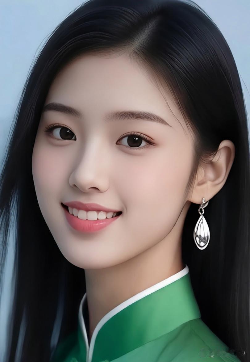 元气少女，清新可人，微笑如春风🌸✨