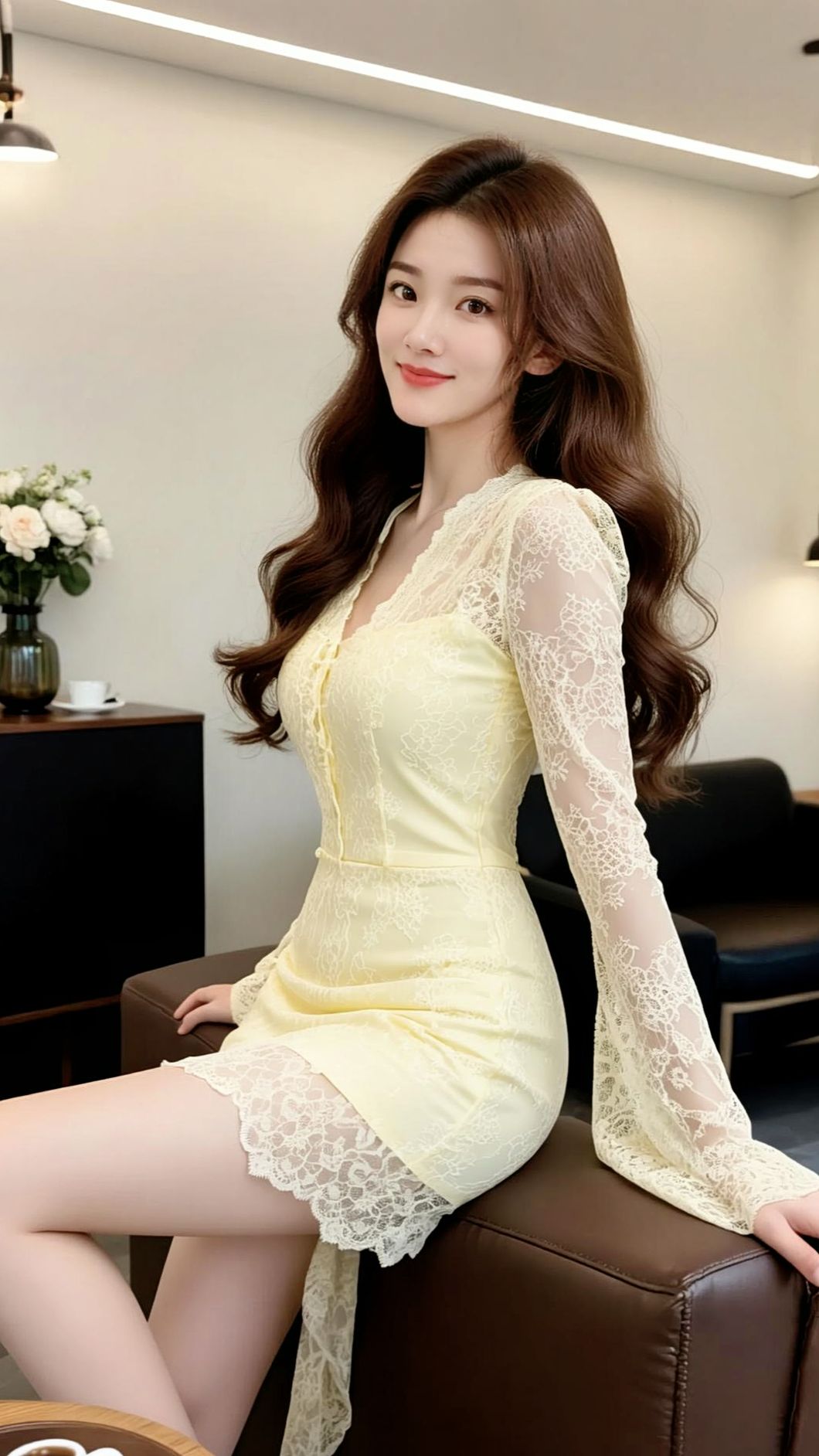 AI蕾丝浪漫写真ai创作美女漂亮女孩美丽女孩<!--{...