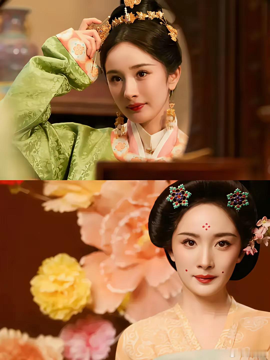 《长安的荔枝》里，杨幂居然有大光明的这种造型，也是放下了偶像“包袱”！只是莫名的