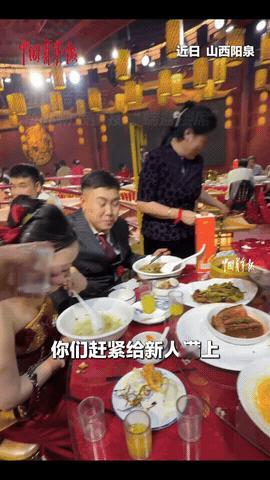 “太真实了！”山西阳泉一对新人结婚，婚宴刚结束，看宾客都走的差不多了，新郎也没跟