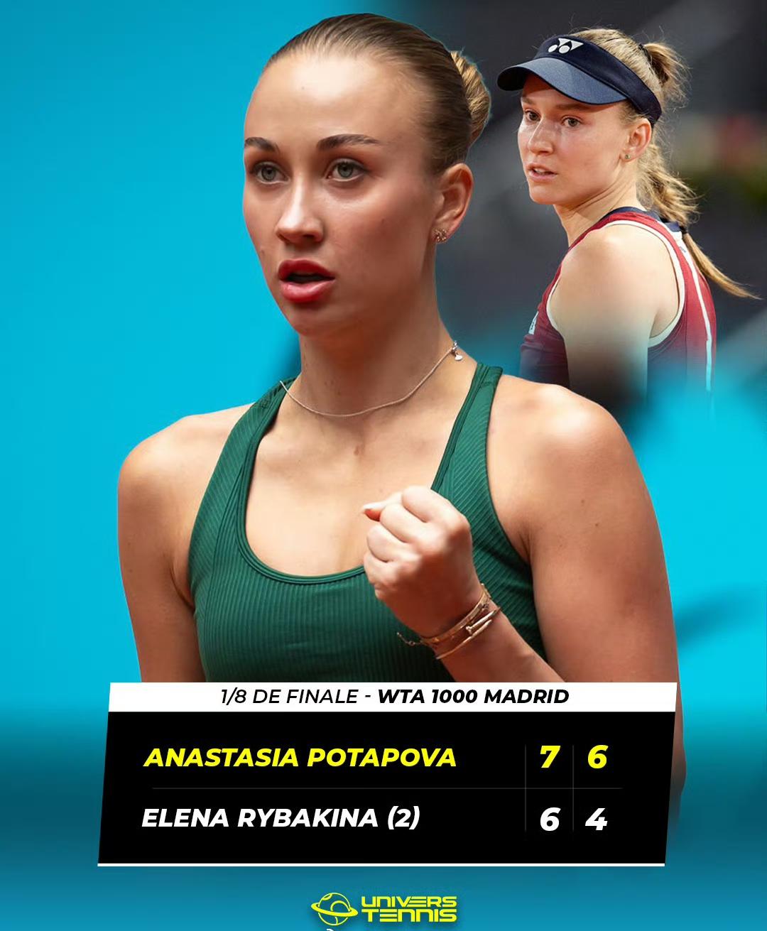 WTA马德里1000赛，高芙意外出局、莱巴金娜被幸运落败者淘汰，只能说郑钦文打得