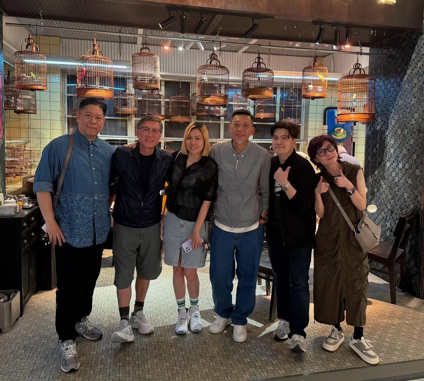 郑保瑞和刘伟强打卡卧底展​​​