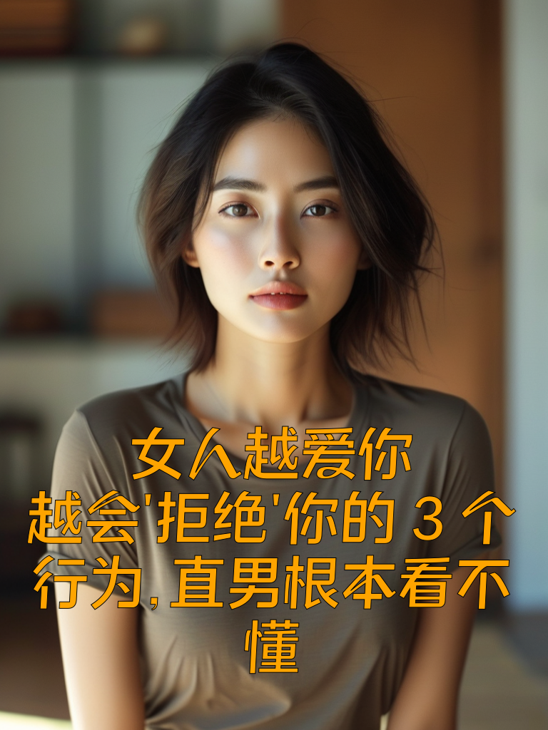 女人越爱你，越会'拒绝'你的3个行为，直男根本看不懂