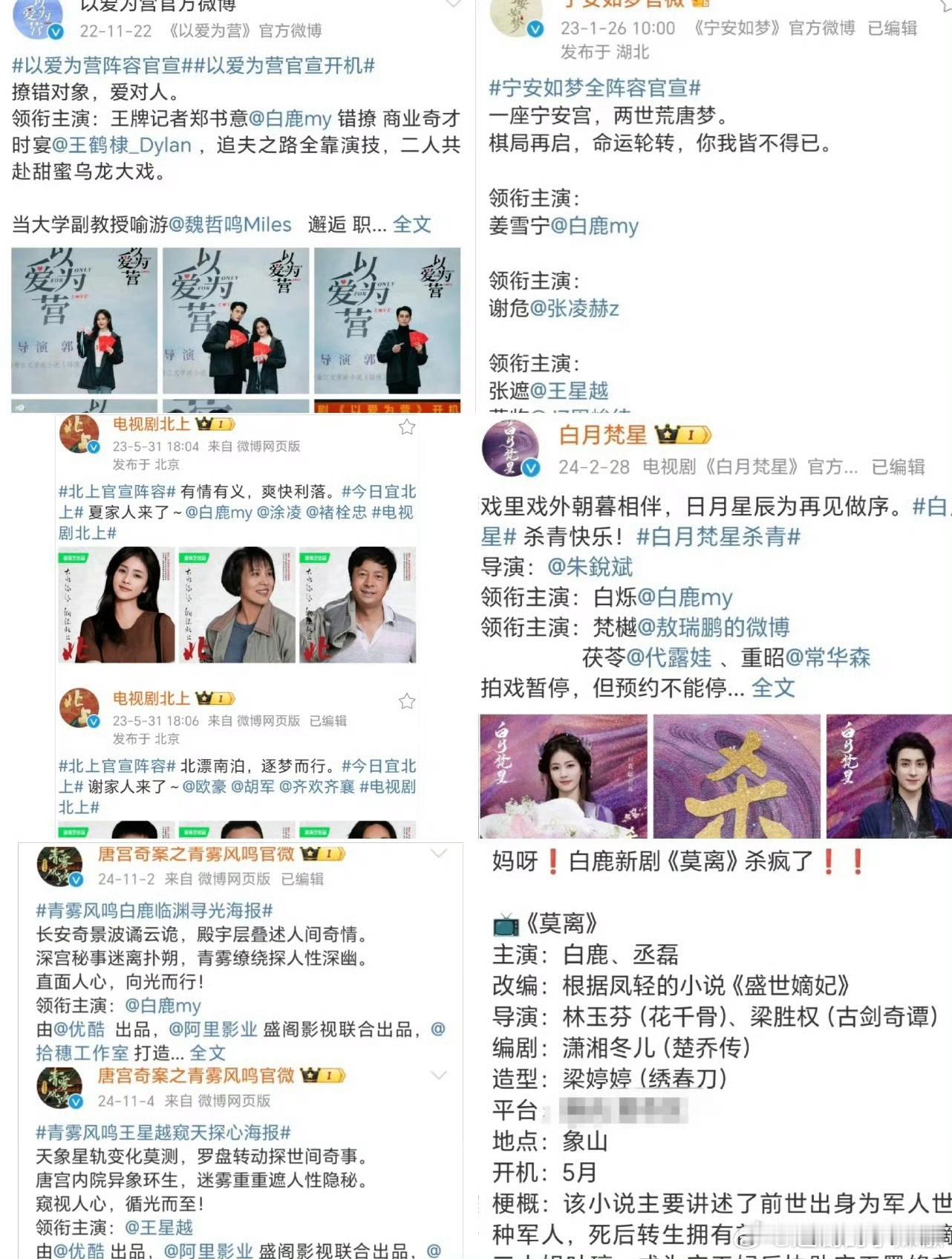 白鹿真的长脸了，全是一番女主​​​
