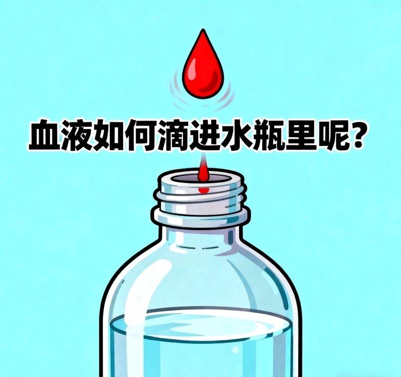 喝了滴有艾滋血液的水会不会感染艾滋病，得分情况看。如果是新鲜血液直接被喝下，艾