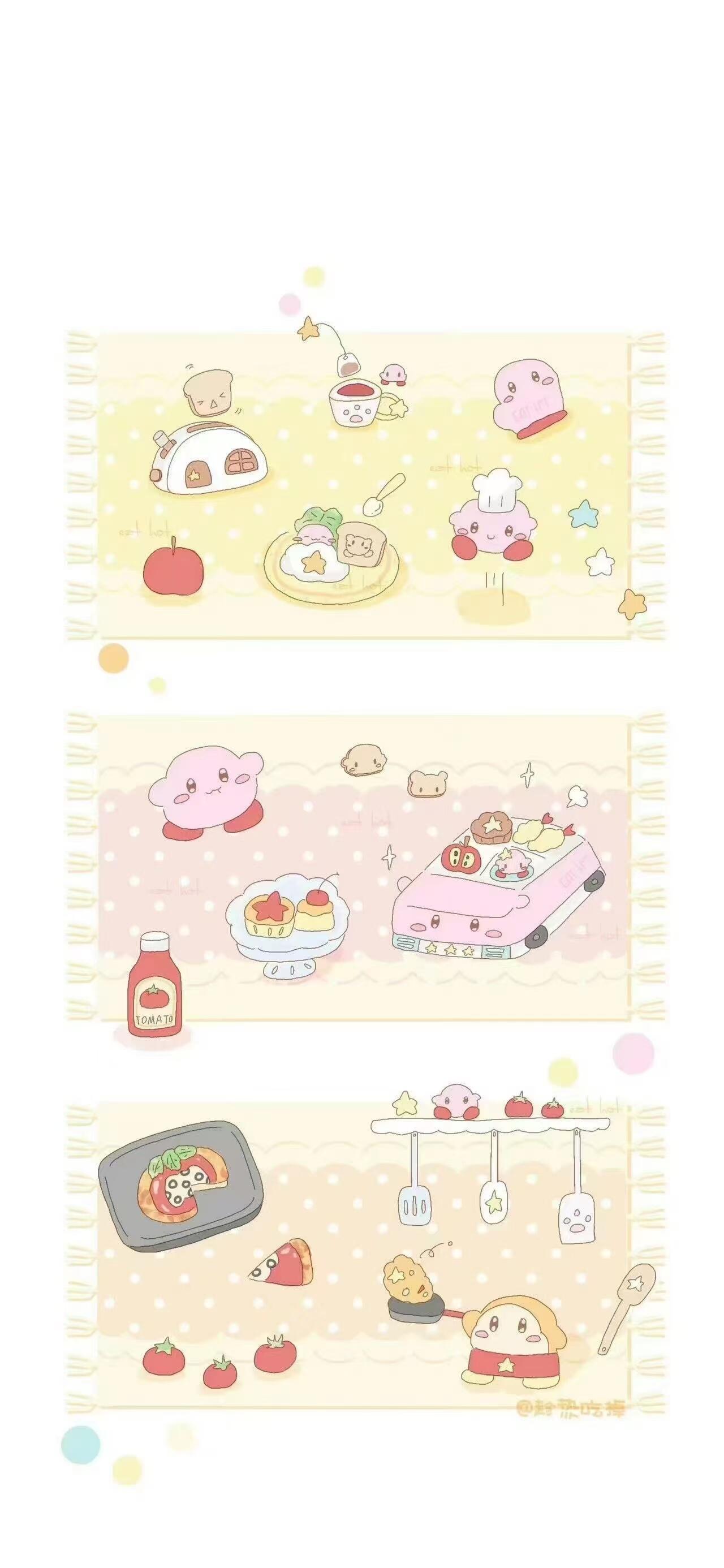 可爱壁纸|卡通壁纸|高清无水印|粉黄色系