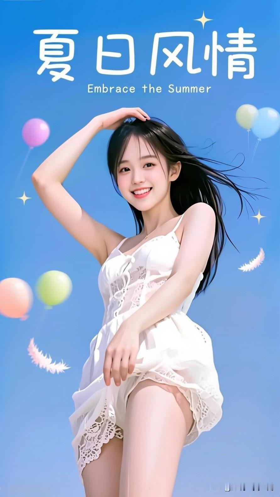 花间笑语，春光正好。夏日风情，拥抱夏日，感受阳光与微风，甜美与浪漫的完美结合！?