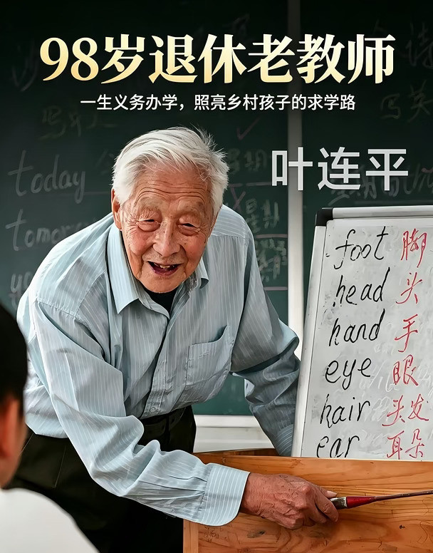 🇨🇳叶连平｜下辈子我还要当老师谁能想到，这位住着简陋老屋、屋内堆满旧报纸，对自己抠门到让人心酸的