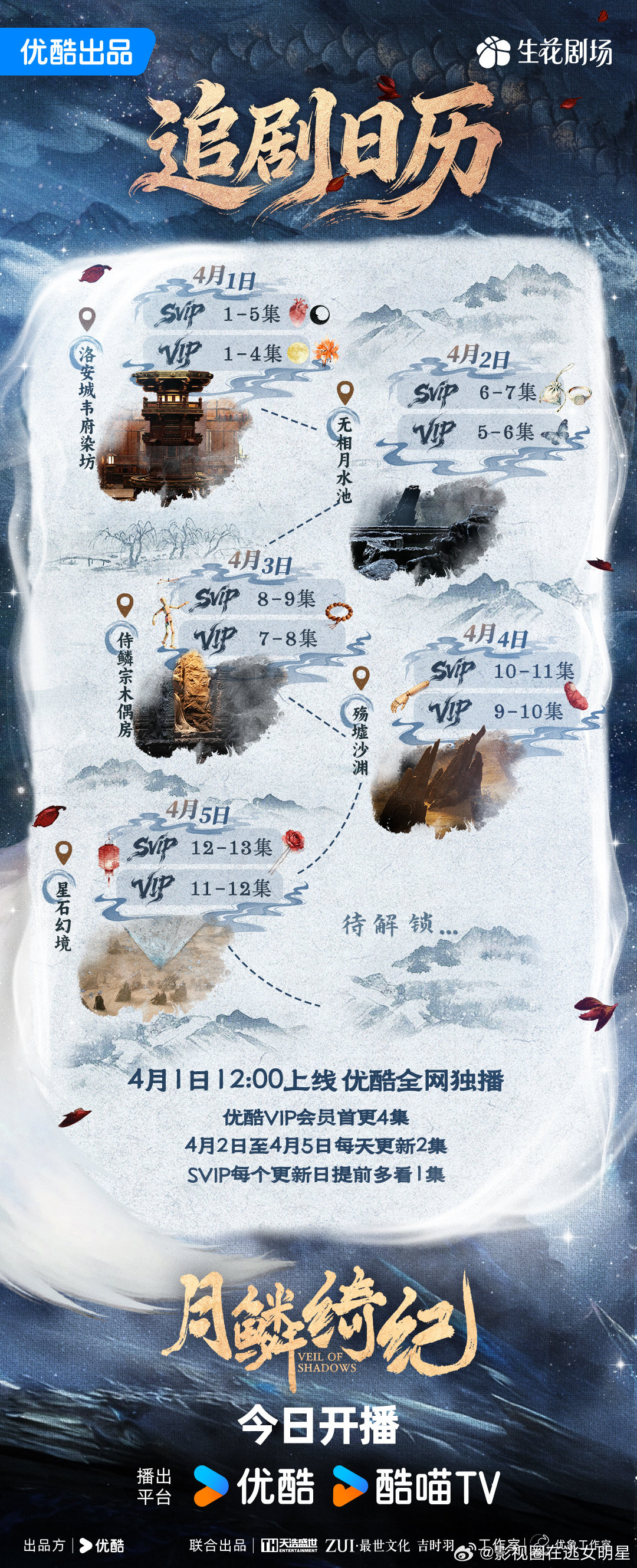 月鳞绮纪首播5集月鳞绮纪首播更新5集鞠婧祎、曾舜晞、陈都灵、田嘉瑞主演的《月鳞