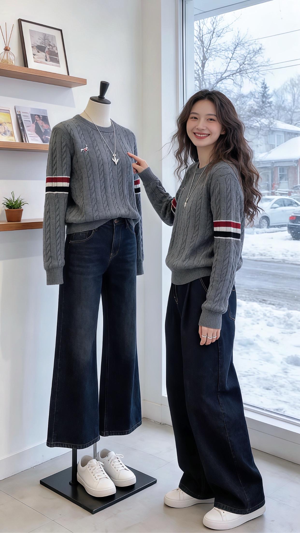 针织毛衣 冬季穿搭思路 保暖又好看 氛围感拉满的冬日穿搭 上班人无法拒...