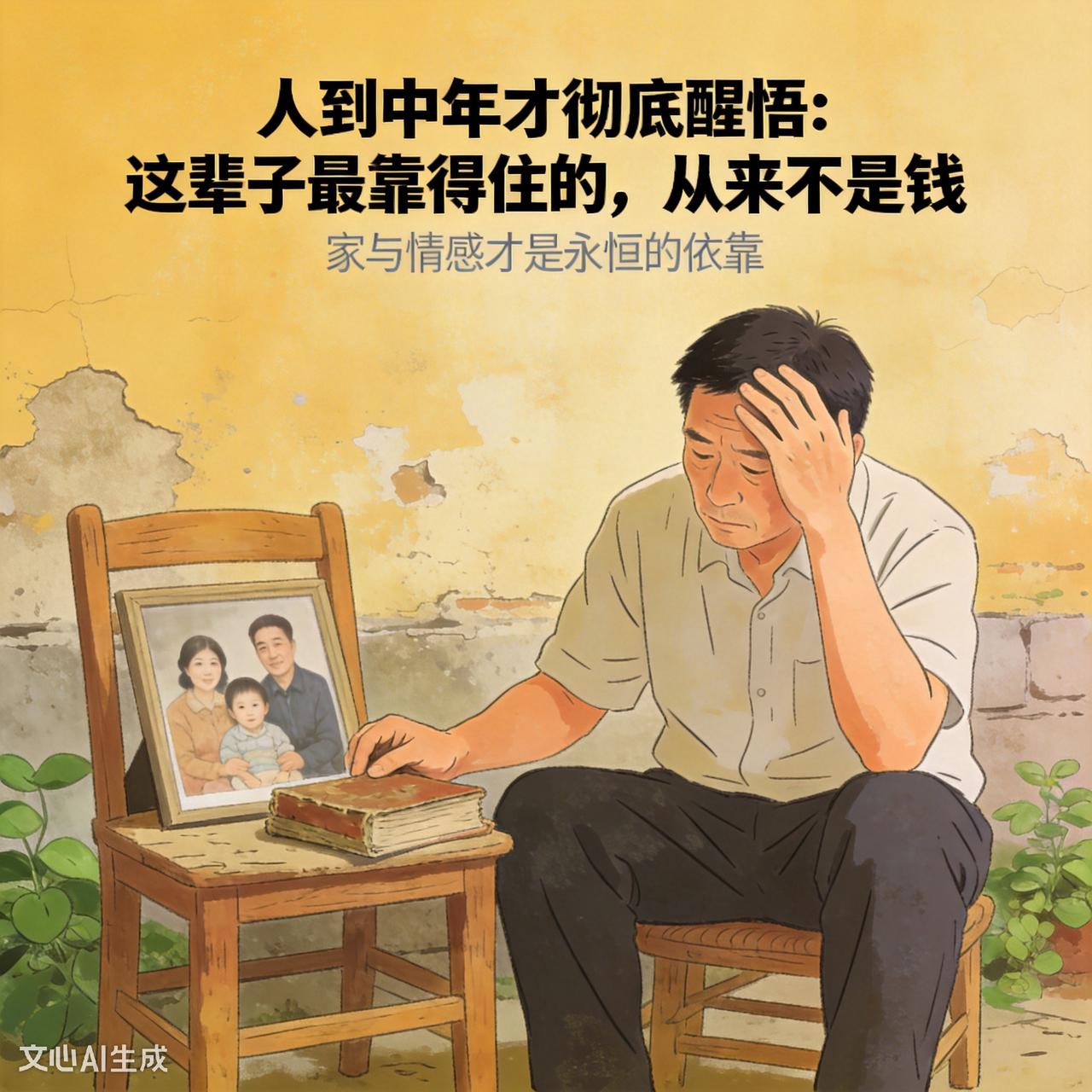 越活到中年越明白一个扎心真相：人这一辈子，最能兜底、最靠得住的，真的从来不是存款