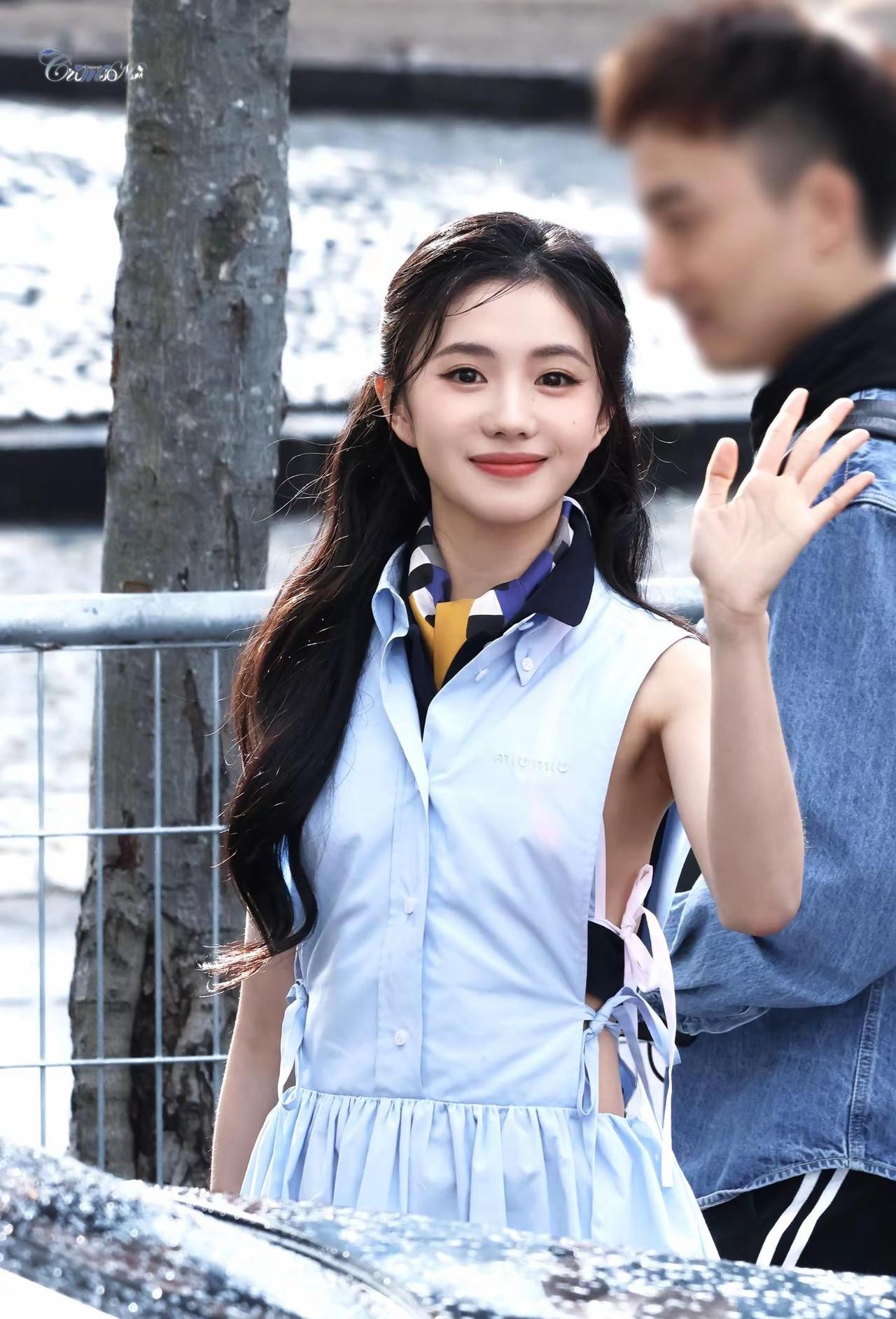 260310女神闪耀巴黎。刘浩存路透miumiu巴黎时装周