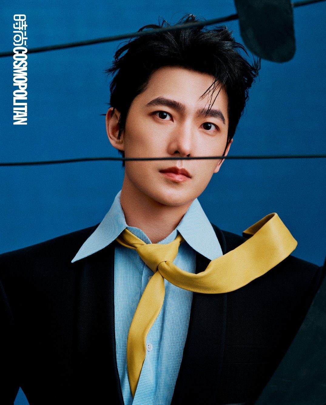 杨洋换风格了从阳光清爽到冷冽优雅，杨洋登上时尚杂志封面，尝试“吸血鬼伯爵”造型引