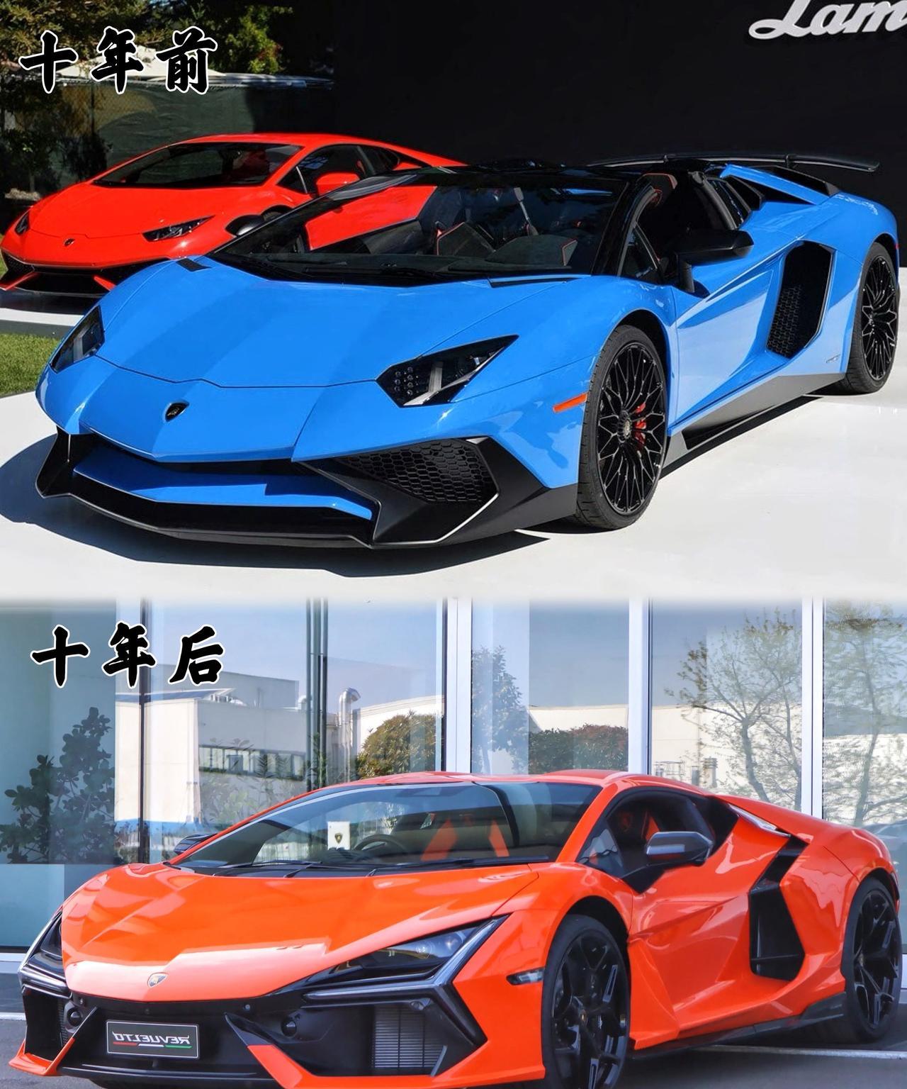 十年前四款12缸跑车对比十年后#兰博基尼#法拉利#