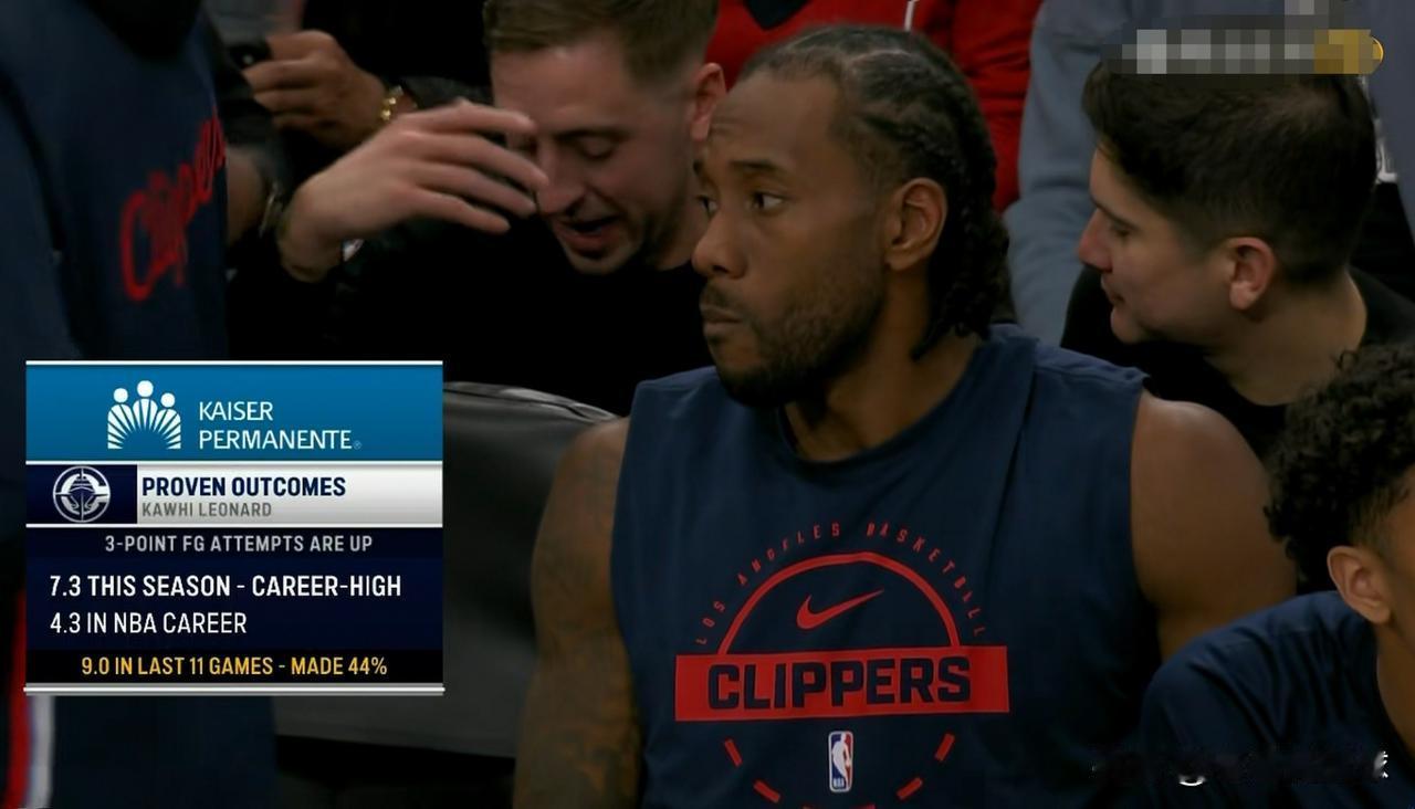 快船当家球星伦纳德真是杀红眼了！在今天快船主场迎战篮网的比赛中，目前双方半场战罢