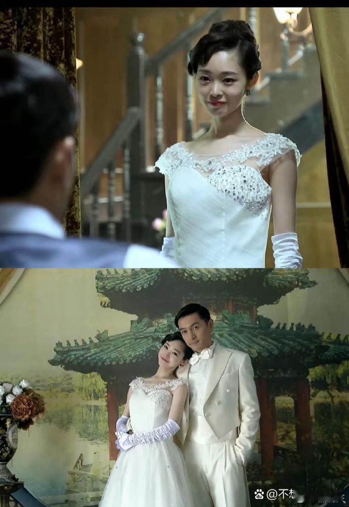 她的旗袍，他的领带。我磕到了​​​