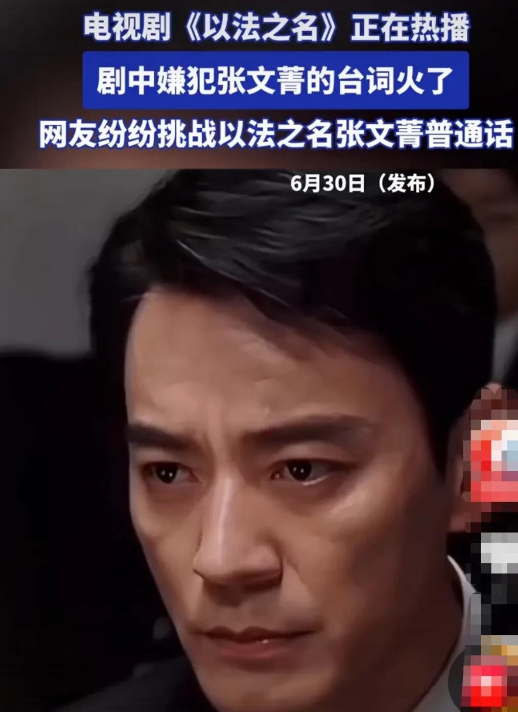 电视剧《以法之名》中张文菁的台词出圈，不仅是演员演技与戏剧张力的体现，更是其背后