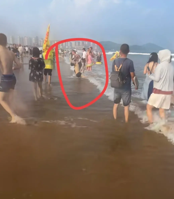 哎！就是劝不动！青岛金沙滩，又有孩子下海溺水，家长怎么就是不听劝呢？这两天，