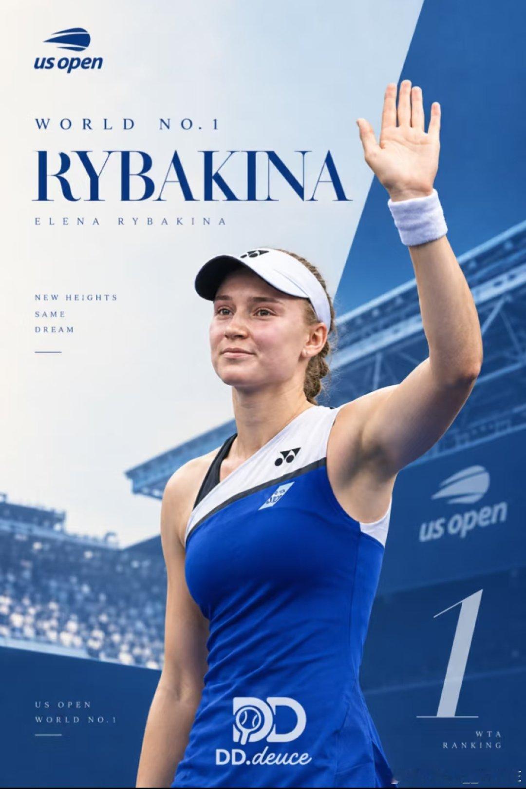恭喜莱巴金娜登顶世界第一🎾🎊🎉[鼓掌][鼓掌][鼓掌]​