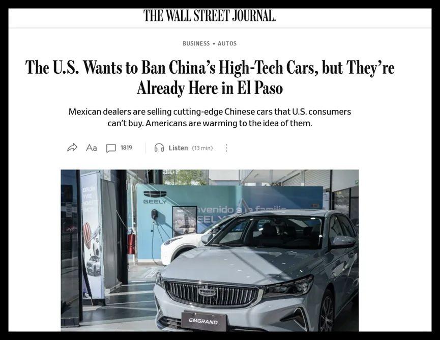 美国人“人肉”带中国车入境，墨西哥边境成新战场！最近，美国网络上涌现大量视频