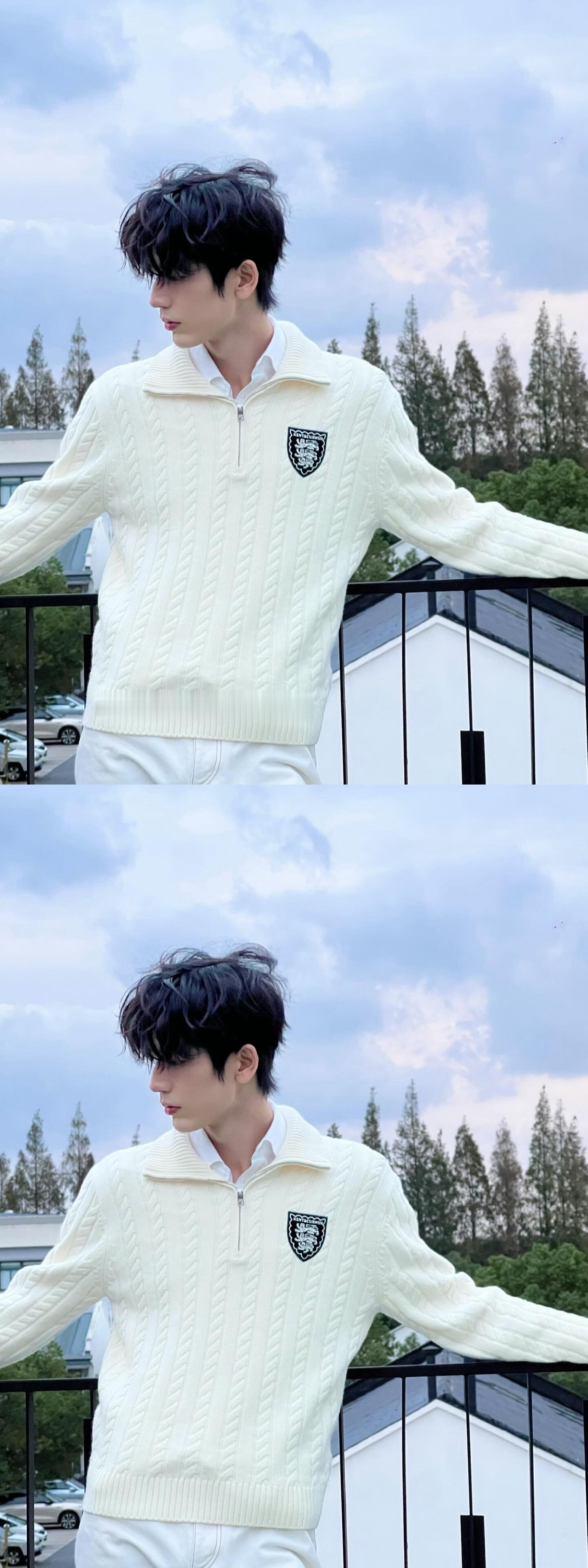 张凌赫发了十一月的第一条ins张凌赫ins更新软软糯糯白衣赫赫好清新的帅