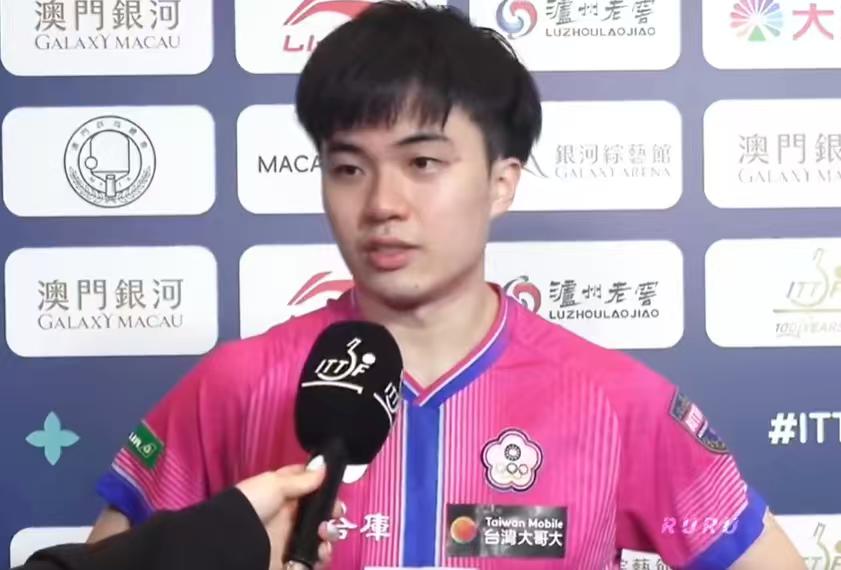 林昀儒赛后采访，说今年世界杯儿目标是小组出线。去年林昀儒在小组赛中输给奥恰洛夫